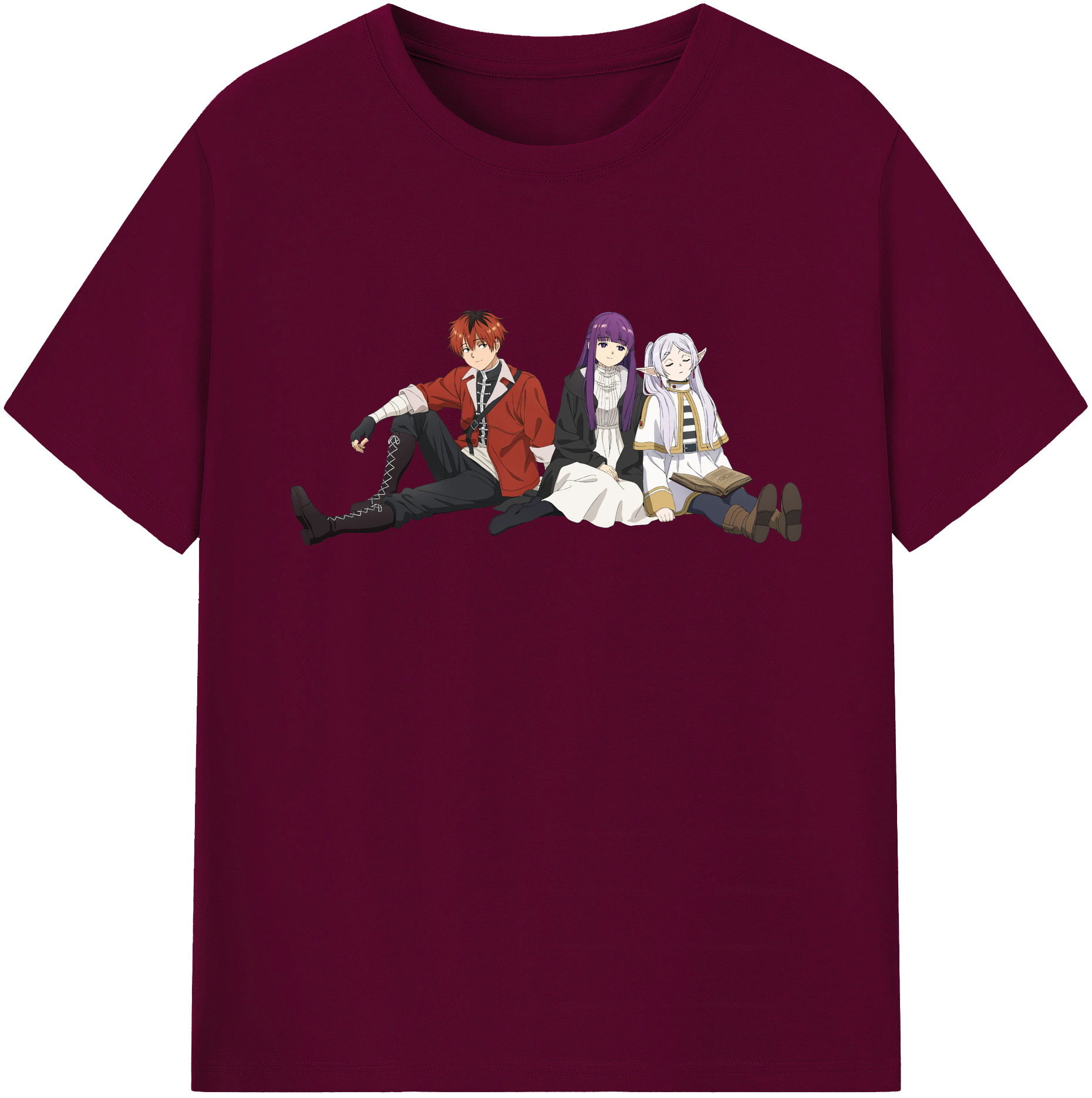 （画像用） 葬送のフリーレン Frieren レディースカジュアルプリントTシャツ（綿100％）